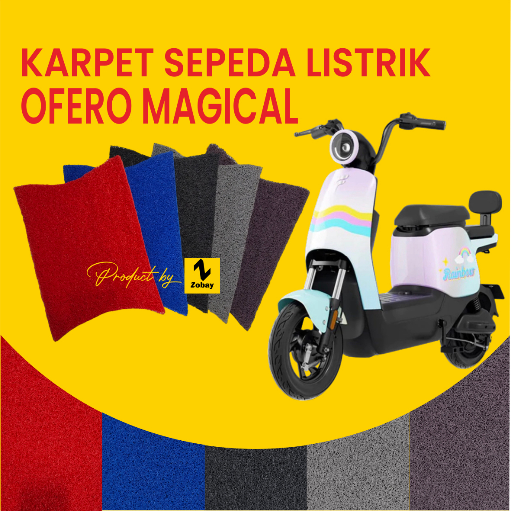 Jual karper sepeda listrik OFERO MAGICAL karpet pelindung batrey aki