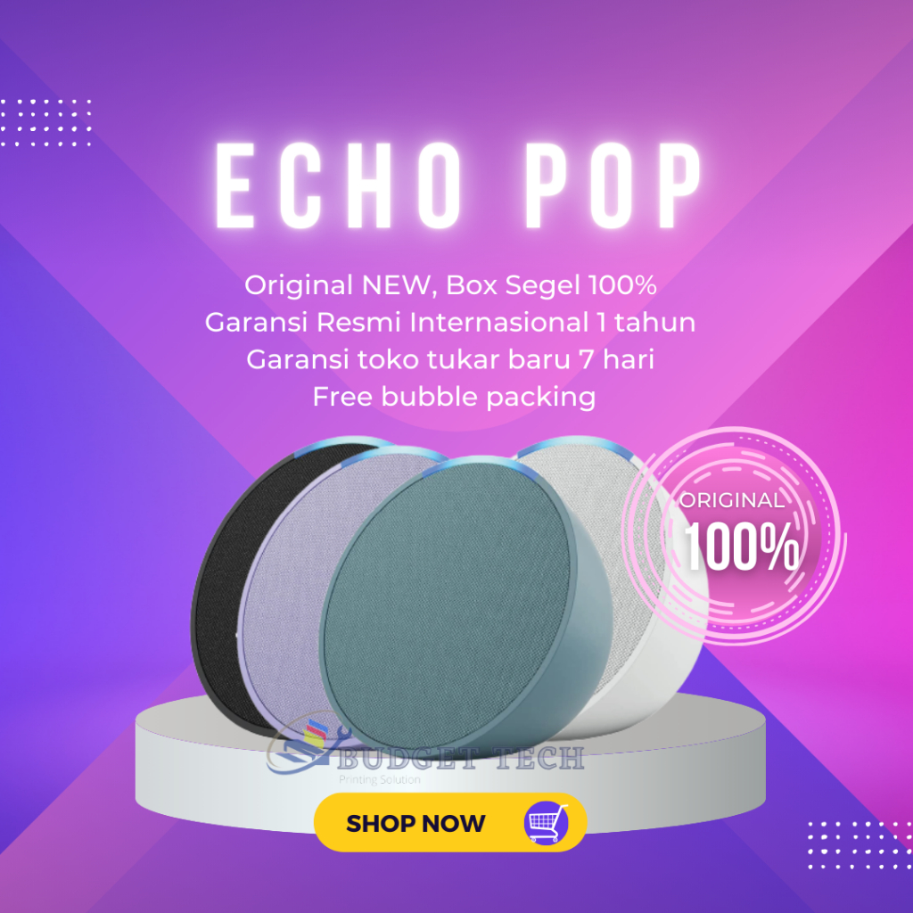 Gallery Detail: Jual Amazon Echo Pop Smart Speaker With Alexa Voice Recognition