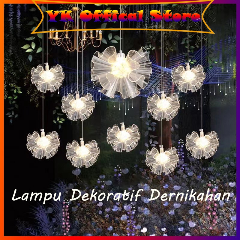 Jual Lampu Dekorasi Pelaminan Pernikahan Menerangi Lampu Gantung