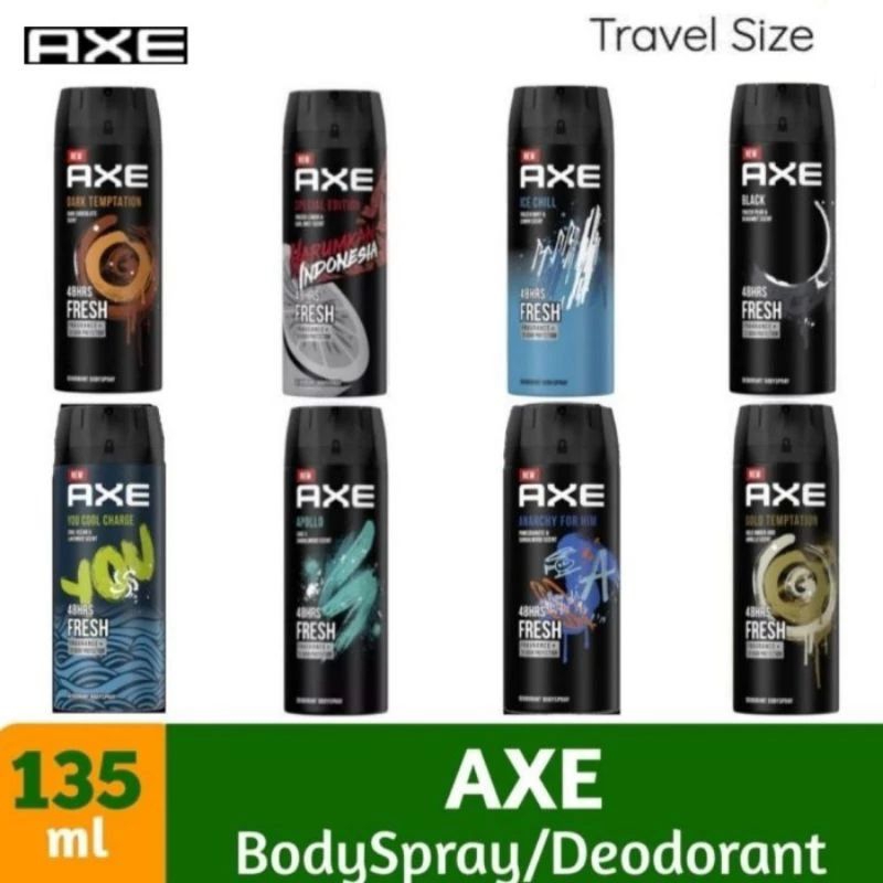 Jual Axe parfum body spray 135 ml/ Parfum Pria Axe body spray 135 ml ...