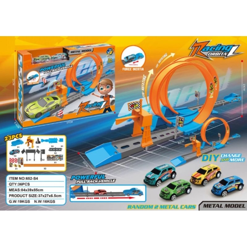 Jual [capt] Mainan Anak Rel Sirkuit Trek Balap Mobil - Racing Orbita ...