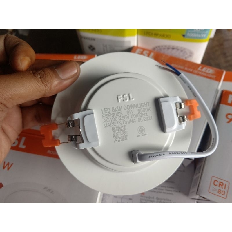 Jual LED Plafon FSL ROUND SLIM DOWNLIGHT 9W | Shopee Indonesia