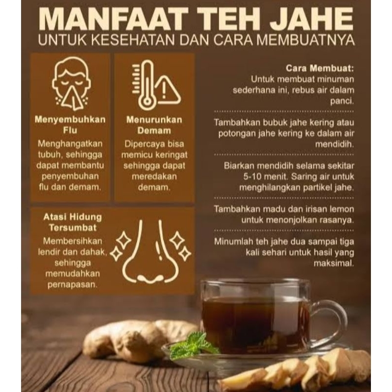 Jual Teh Jahe Kering : Ginger dried tea isi 30 tea bag | Shopee Indonesia