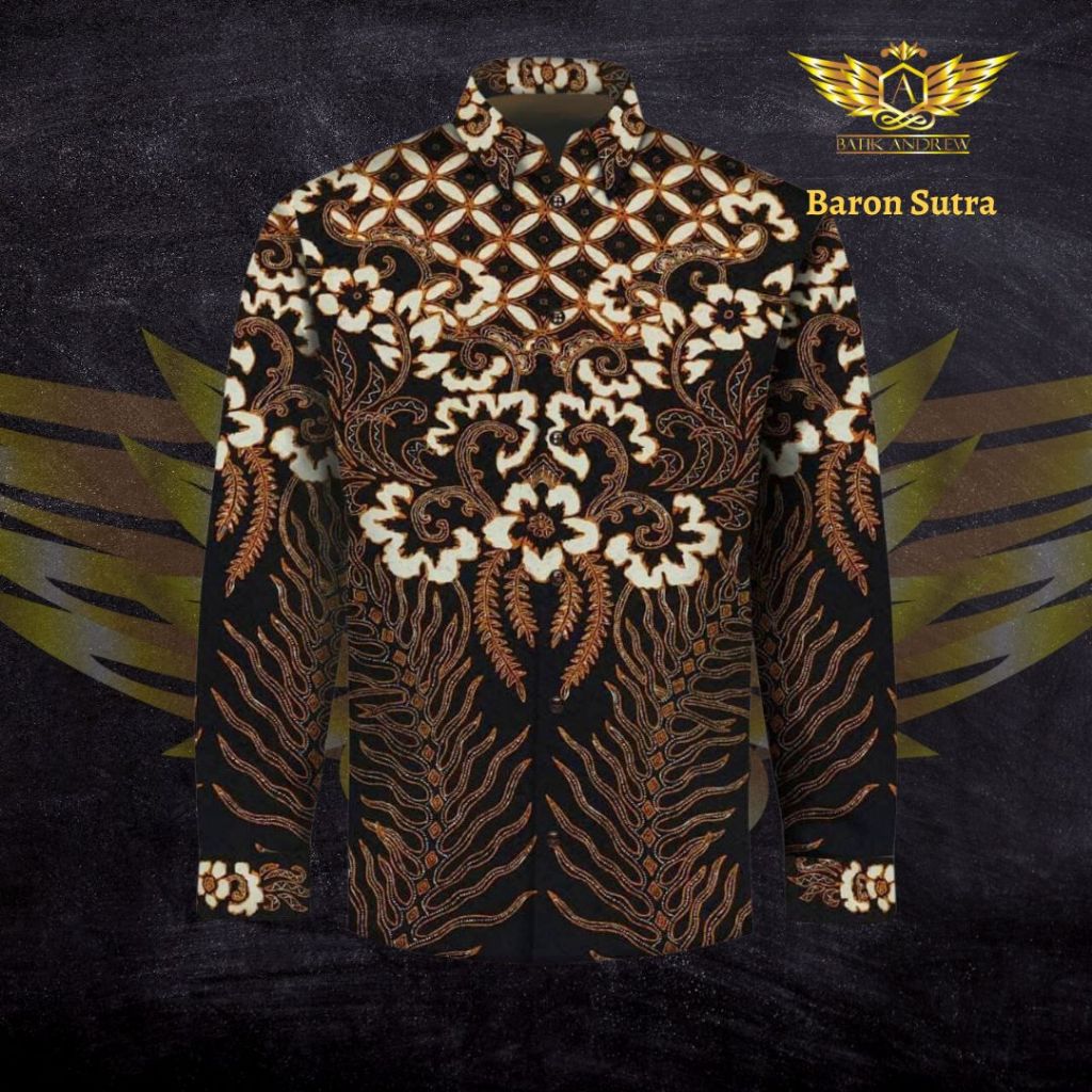 Jual Baron Iwan Tirta Motif 17 Bahan Kain Batik Tulis Sutra Pola Sutra