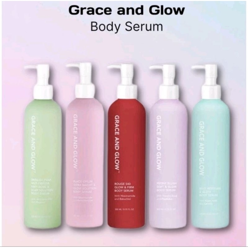 Jual Grace and Glow Body Serum 300ml Grace n Glow Black Opium English