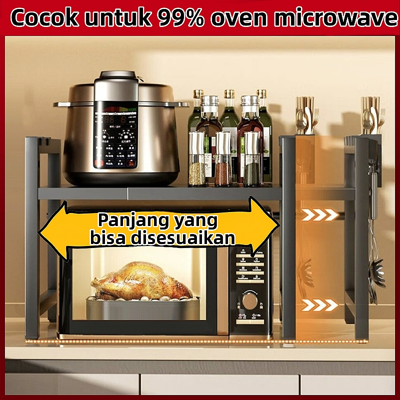 Jual Rak Oven Rak Microwave Rak Serbaguna Rak Bumbu Dapur Portable Rak ...