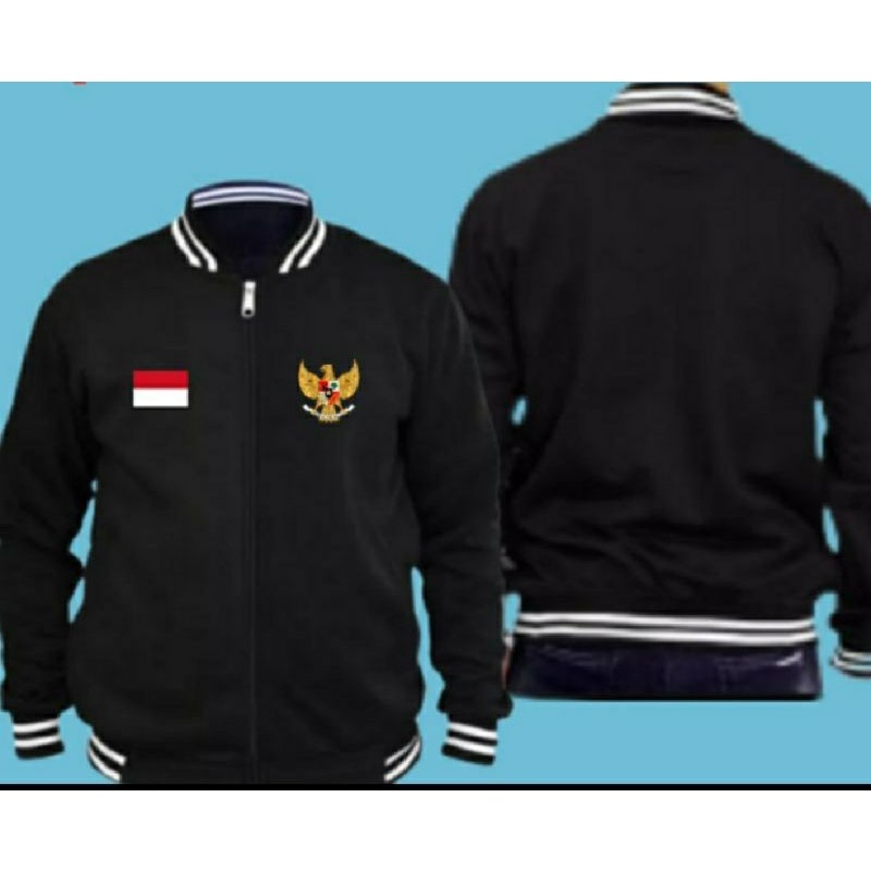 Jual Jaket Hoodie Varsity Distro Bola Timnas Indonesia Garuda Premium