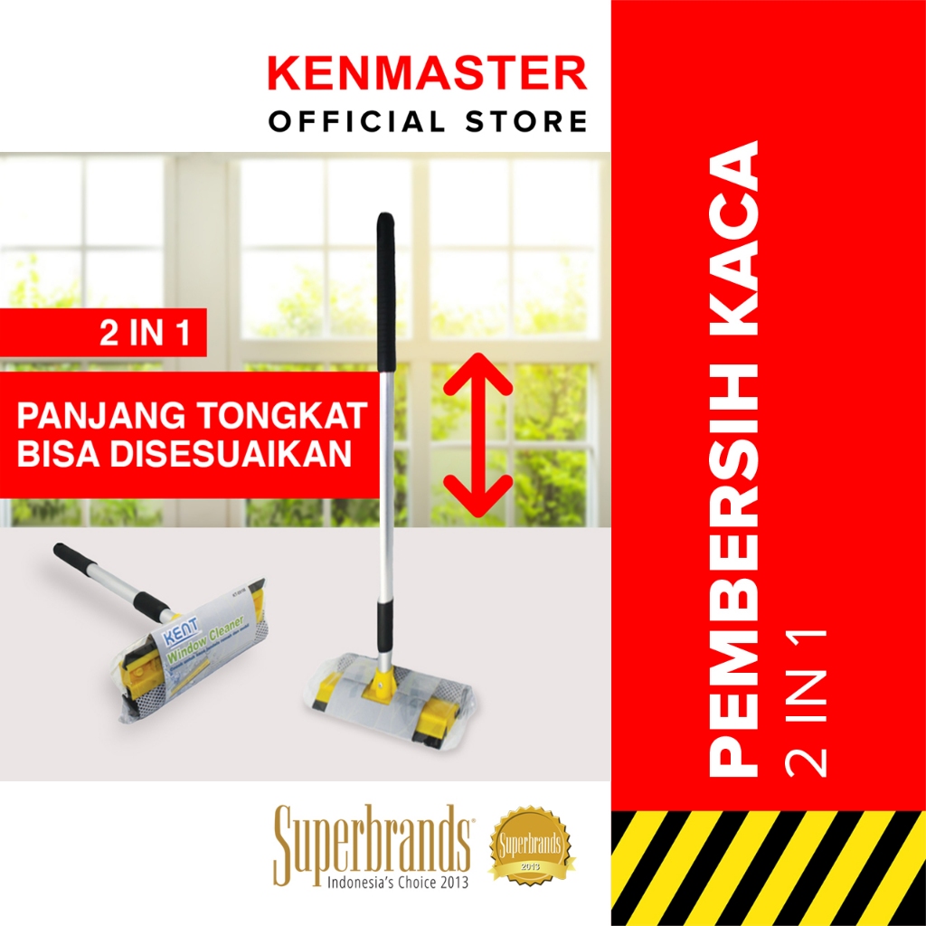 Jual KENT Window Cleaner kt-091M - Pembersih Kaca 2 In 1 - KENT003