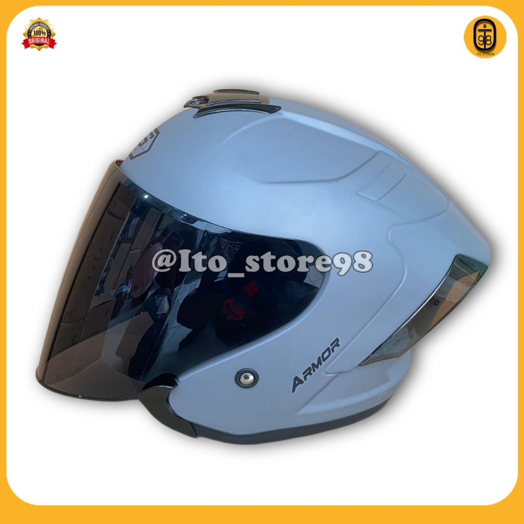 Jual Helmets Sepeda Motor Half Face Js Armor Yakuza Solid Polos Original Premium Best Quality