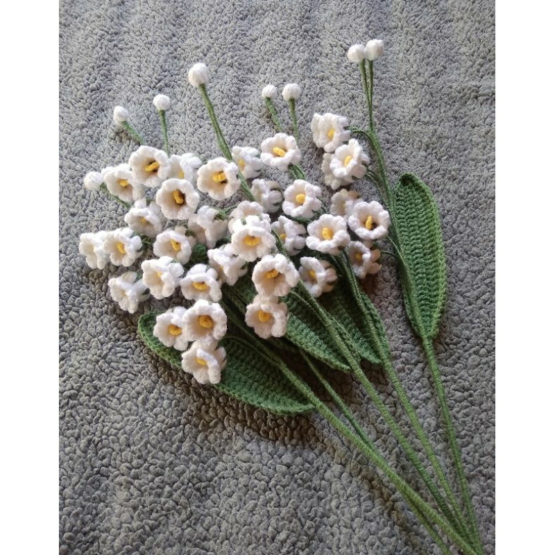 Jual Bunga Rajut Lily of the Valley/Bunga imitasi/Bunga untuk buket ...
