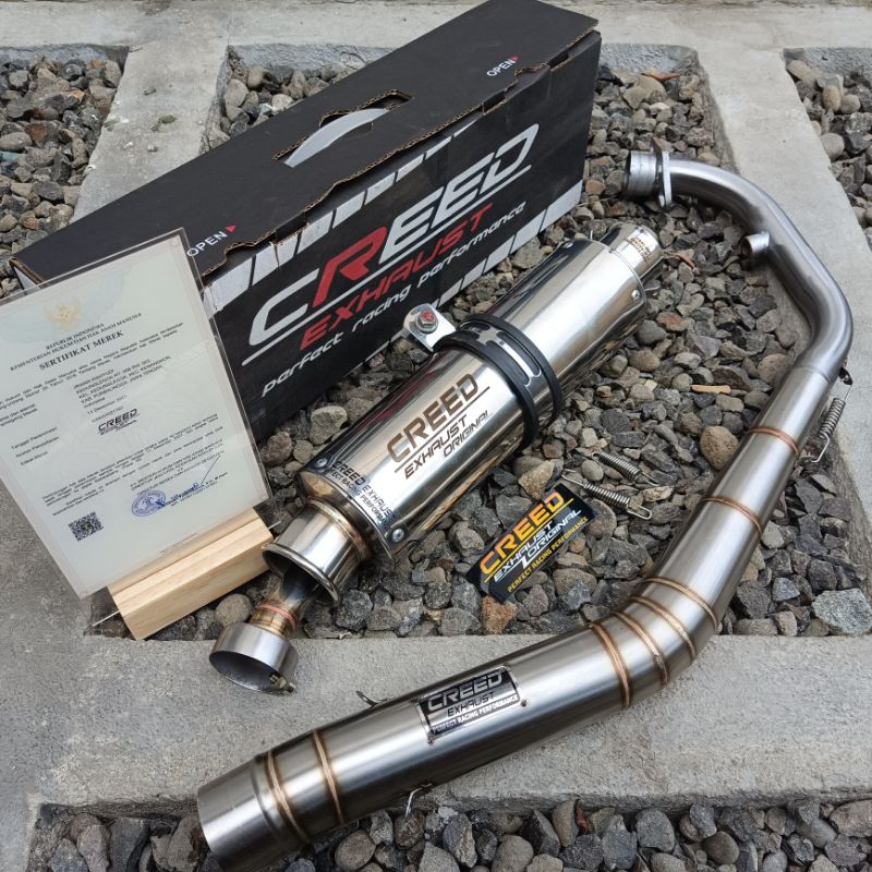 Jual Knalpot Racing Creed Exhaust Suara NGEBAS Adem PNP Vixion New/Old ...