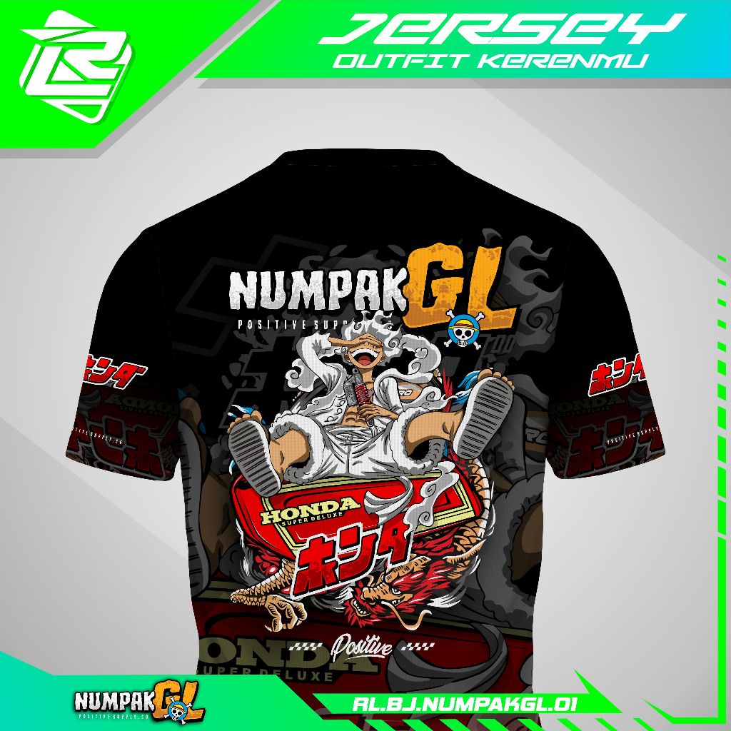 Jual Kaos Jersey Numpak Gl Desain Terbaru Trending One Piece Keren Baju