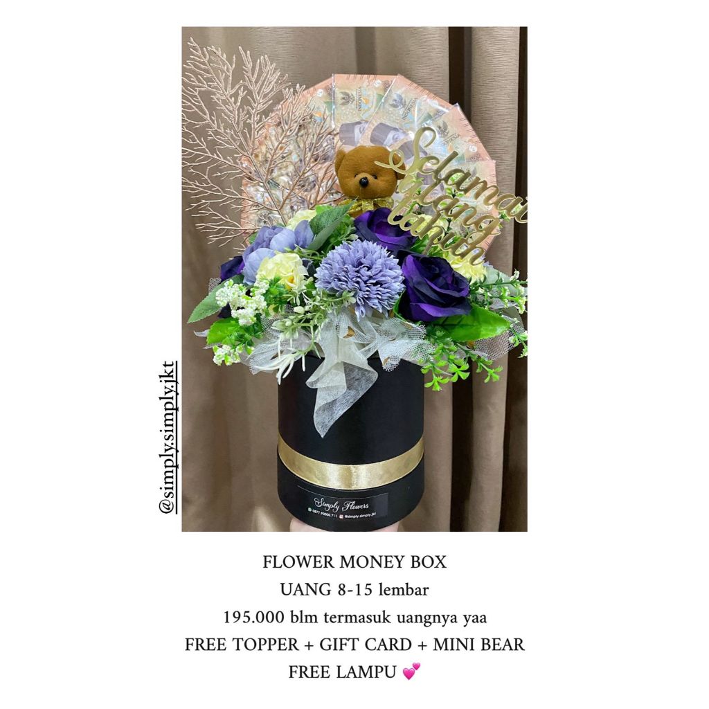 Jual Flower Money Box by Simply Ready Setiap Hari Shopee Indonesia
