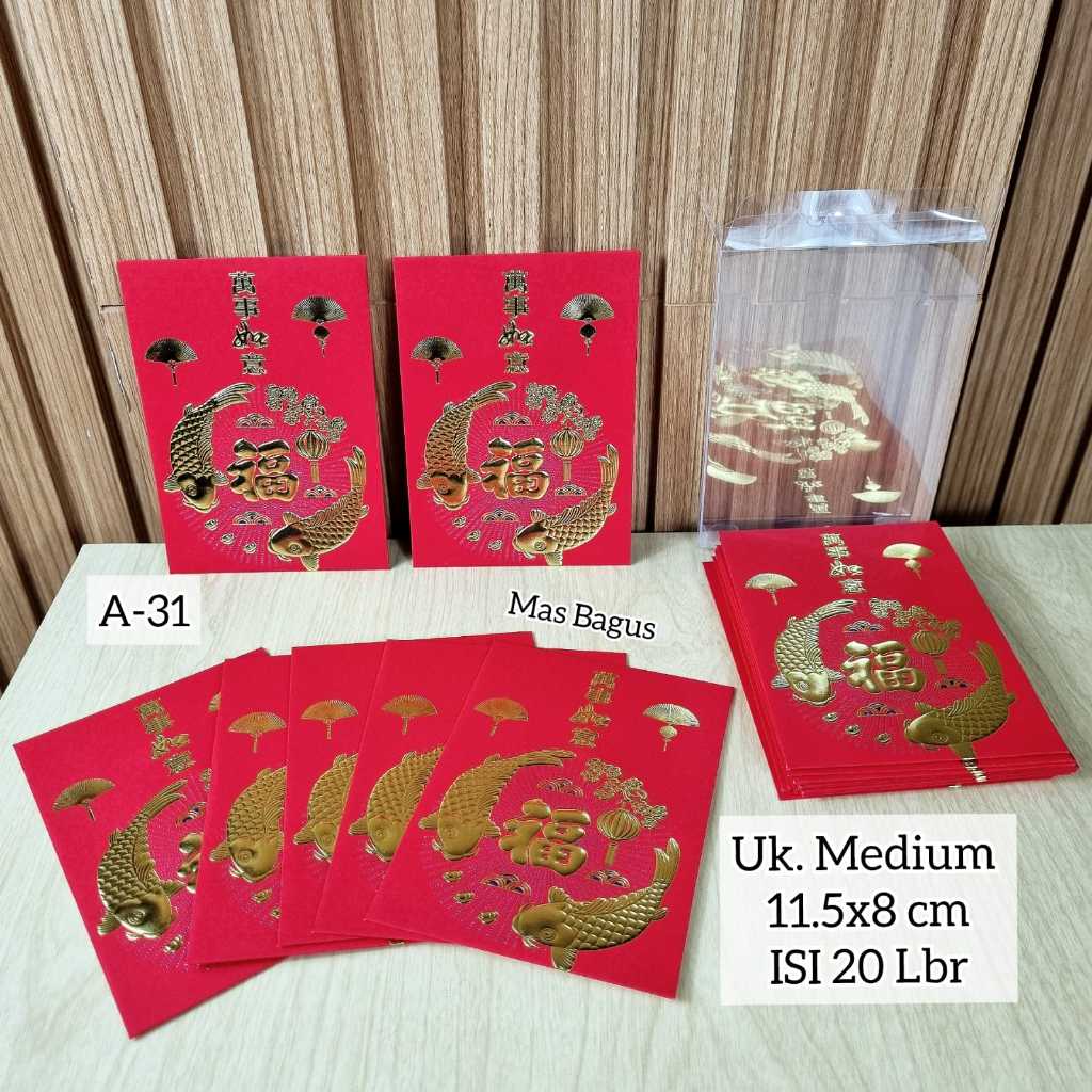 Jual Angpao Imlek Isi Lembar Box Mika Ampao Imlek Shio Naga Shopee Indonesia