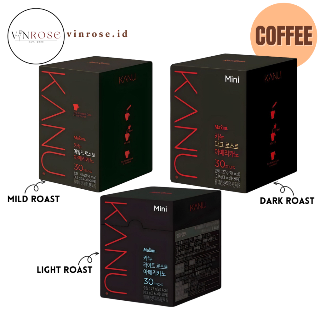 Jual [30 Sachet] Maxim Kanu Mini Mild Roast Americano Coffee Korea