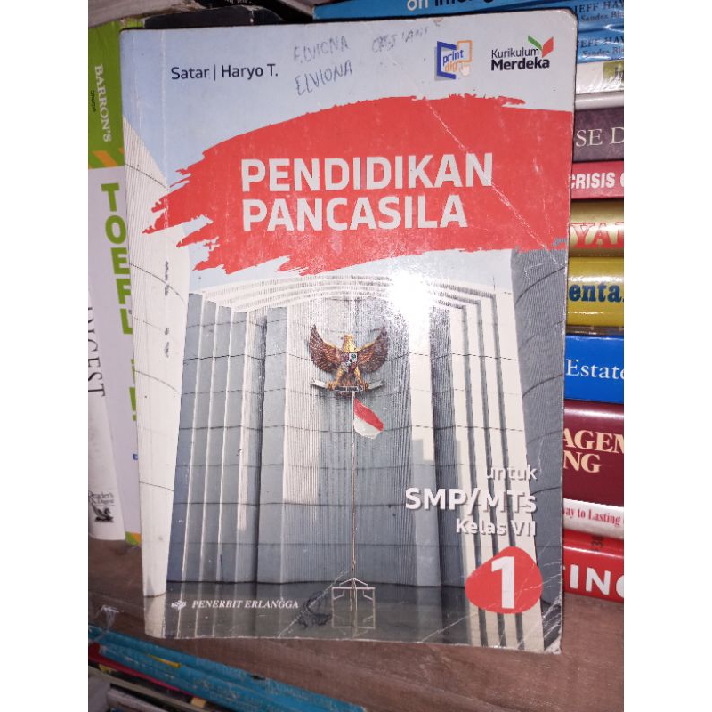 Jual Buku Pendidikan Pancasila Dan Kewarganegaraan Untuk SMP Kelas 1 ...