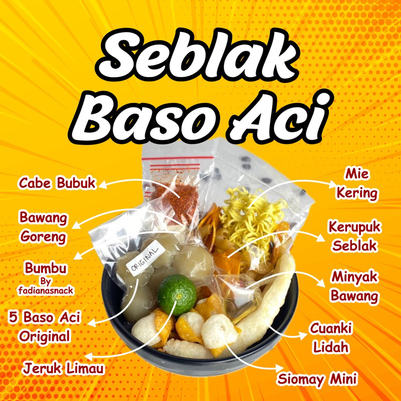 Jual SEBLAK BASO ACI | Shopee Indonesia