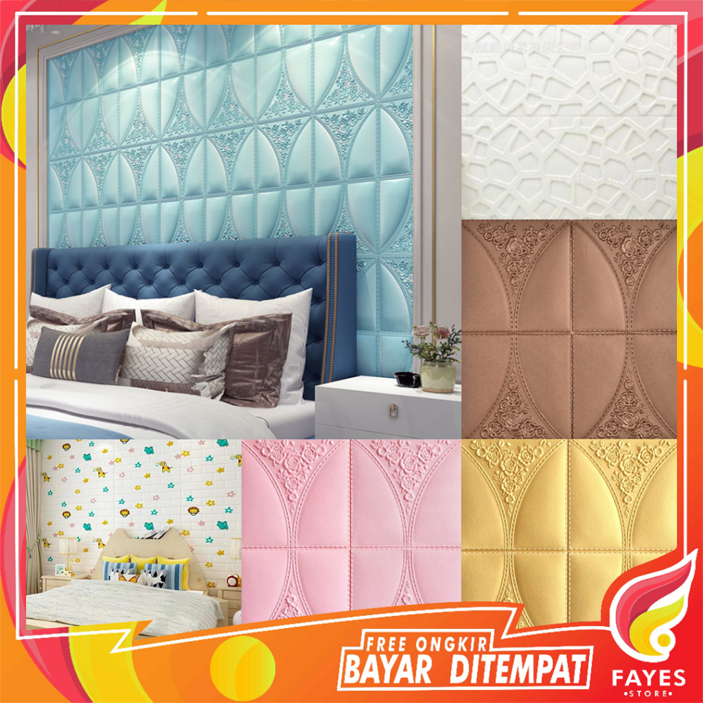 Jual Fayes Cod Wallpaper Dinding Foam D X Cm Motif Unik Waterproof Walpaper Dinding U