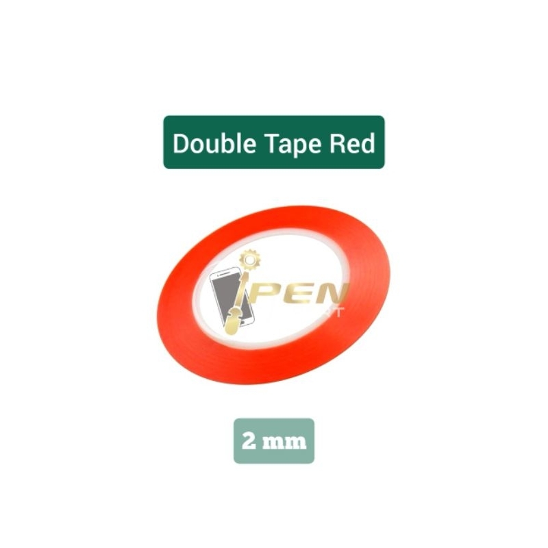 Jual Double Tape Merah 2 MM Adhesive Perekat Org | Shopee Indonesia