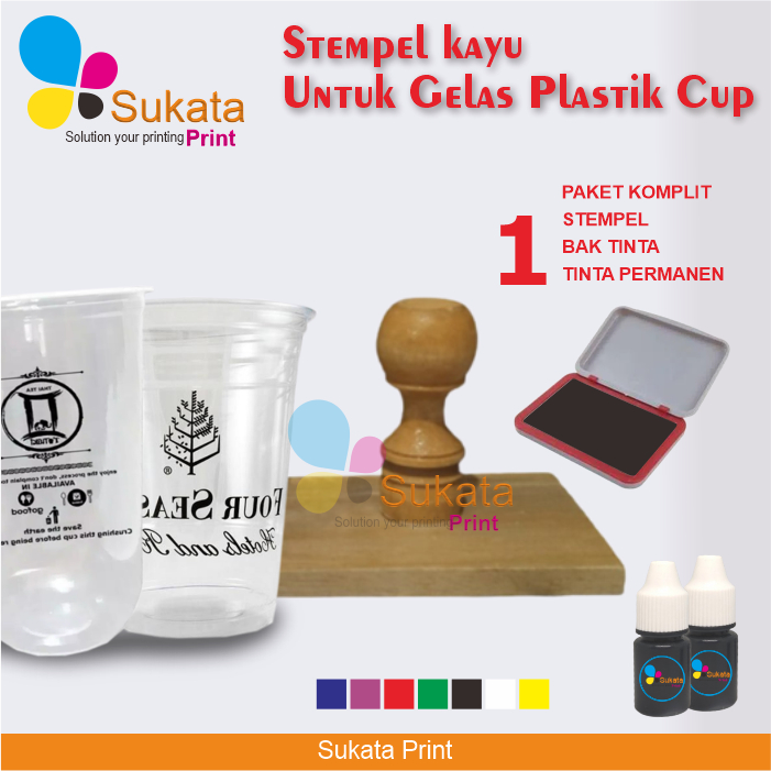 Jual Cetak Stempel Gelas Plastik Cup Cetak Stempel Plastik Stempel