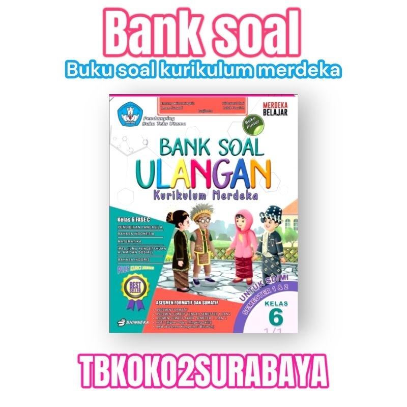 Jual BUKU BANK SOAL ULANGAN KELAS 1,2,4,5 SD KURIKULUM MERDEKA SEKOLAH ...