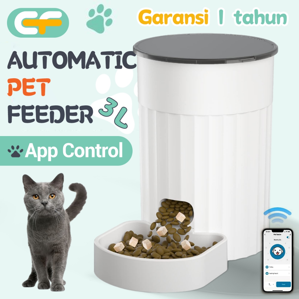 Jual Smart Pet Feeder, Automatic Pet Feeder APP WIFI Connect Kontrol ...