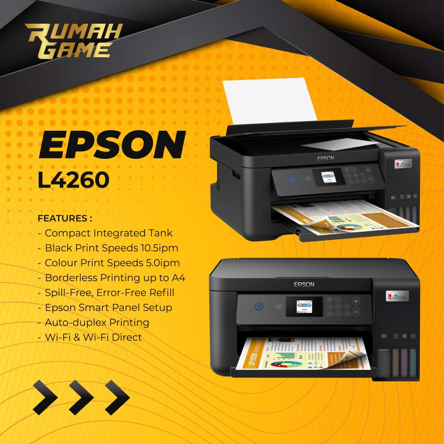 Jual Printer Epson EcoTank L4260 L 4260 A4 Wi-Fi Duplex All in One Ink ...