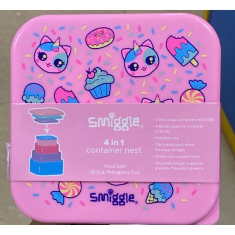 Jual Ready Best Budz Cat Pink Backpack pencil case lunch bag - Main Image