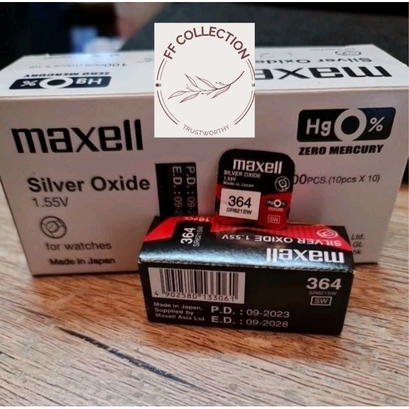 Jual Baterai Maxell SR621SW 621 SR 621 SW 364 MAXELL ORIGINAL JAPAN Shopee Indonesia