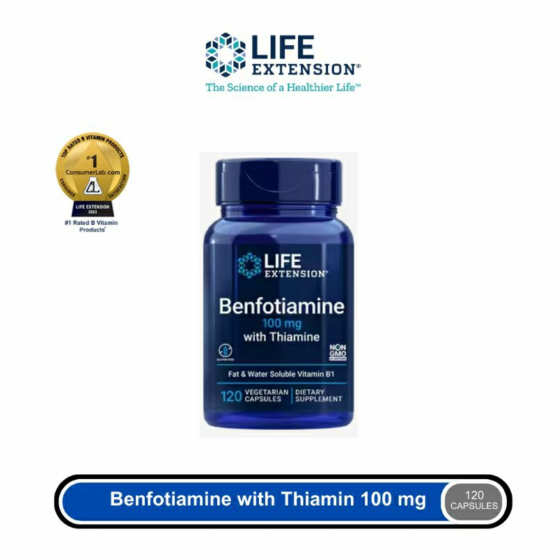 Jual LIFE EXTENSION Benfotiamine With Thiamine 100 Mg - 120 Vegetarian ...