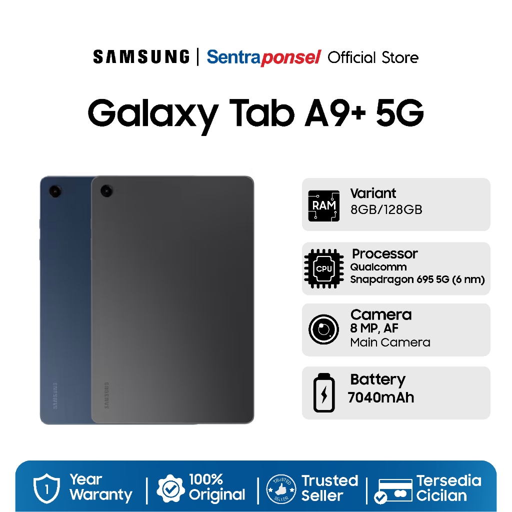 Jual Tablet Samsung Galaxy Tab A9+ 5G Garansi Resmi Shopee Indonesia