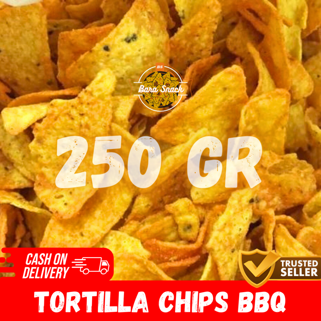 Jual [ 250gr ] Keripik Tortilla Chips Merk Tes Rasa Jagung Barbeque ...