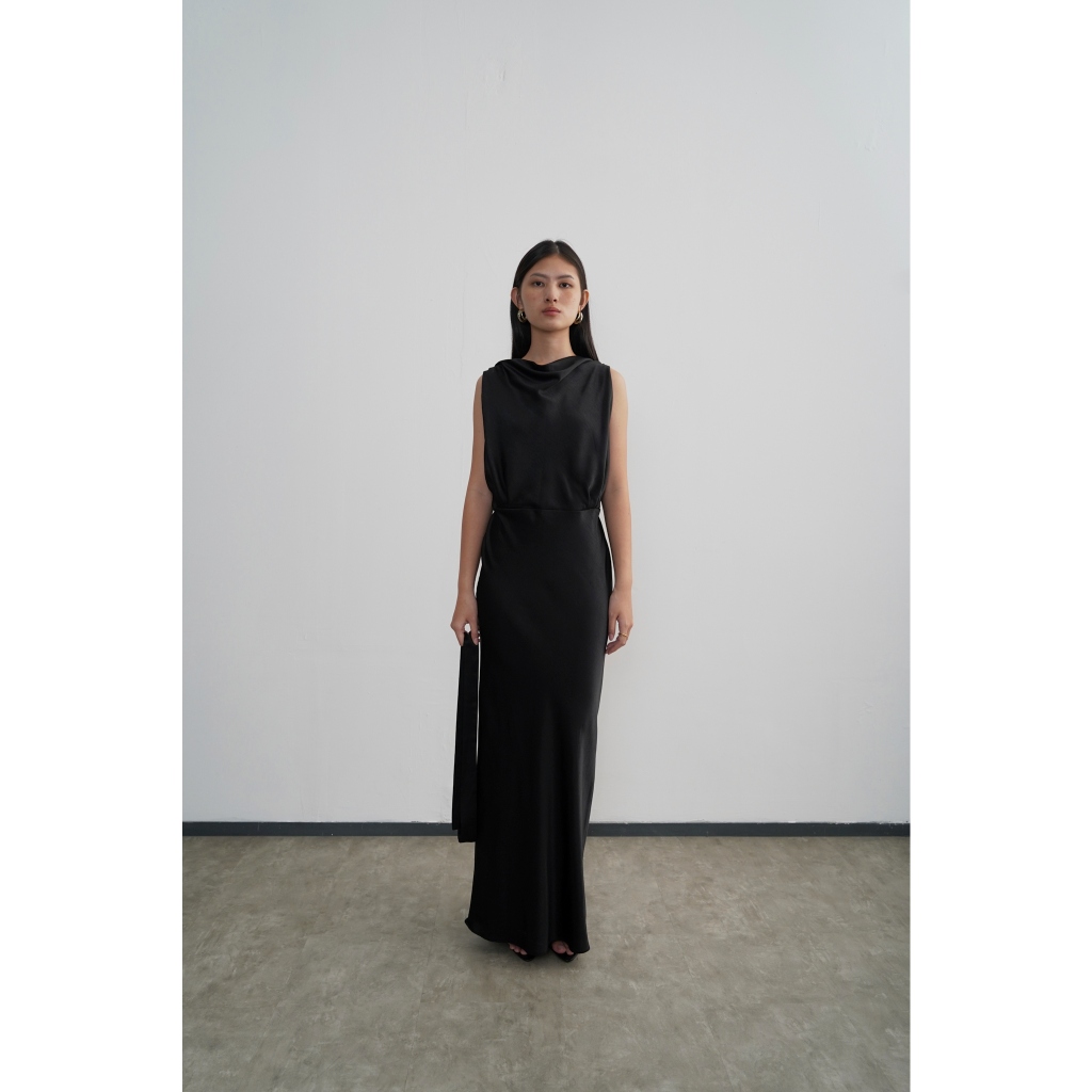 Jual PAFON Neva Dress - Black | Shopee Indonesia