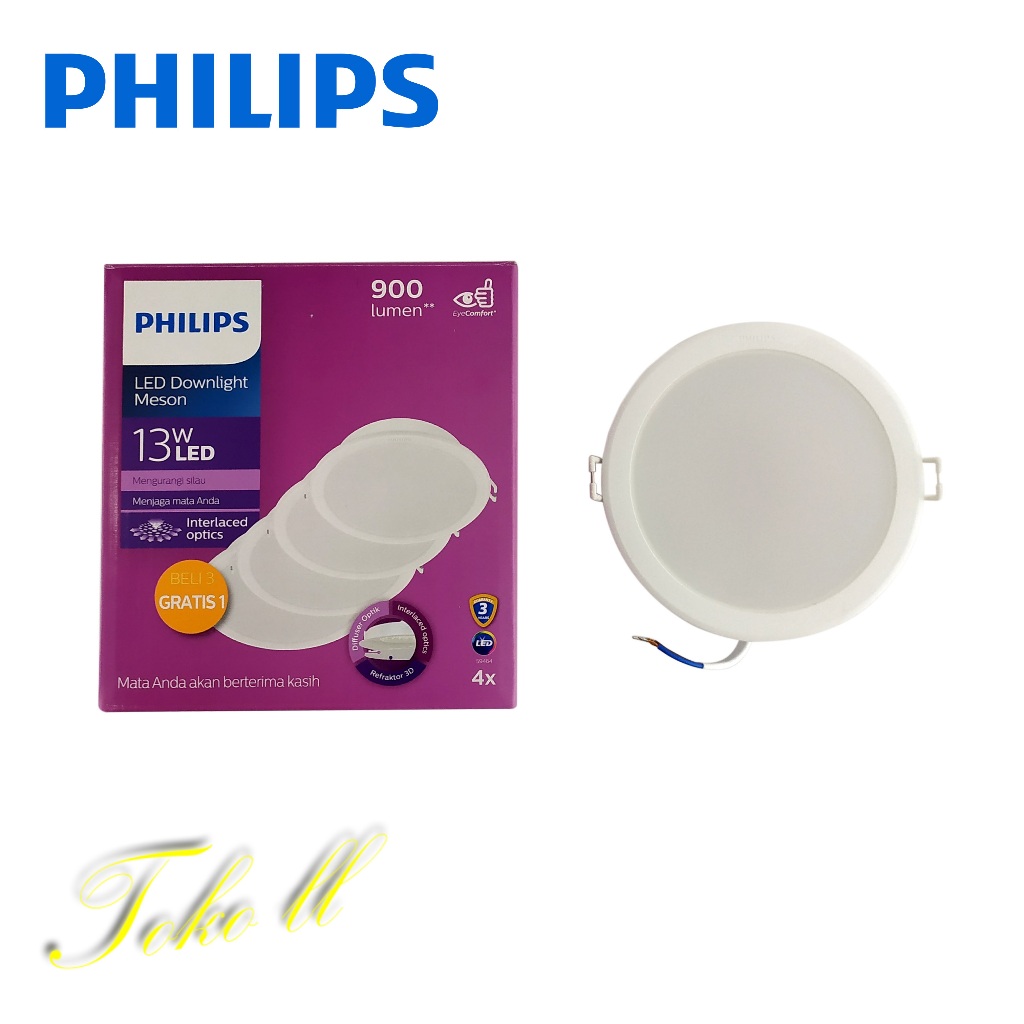 Jual Downlight Led Philips Meson Watt Multipack Paket Gratis Shopee Indonesia