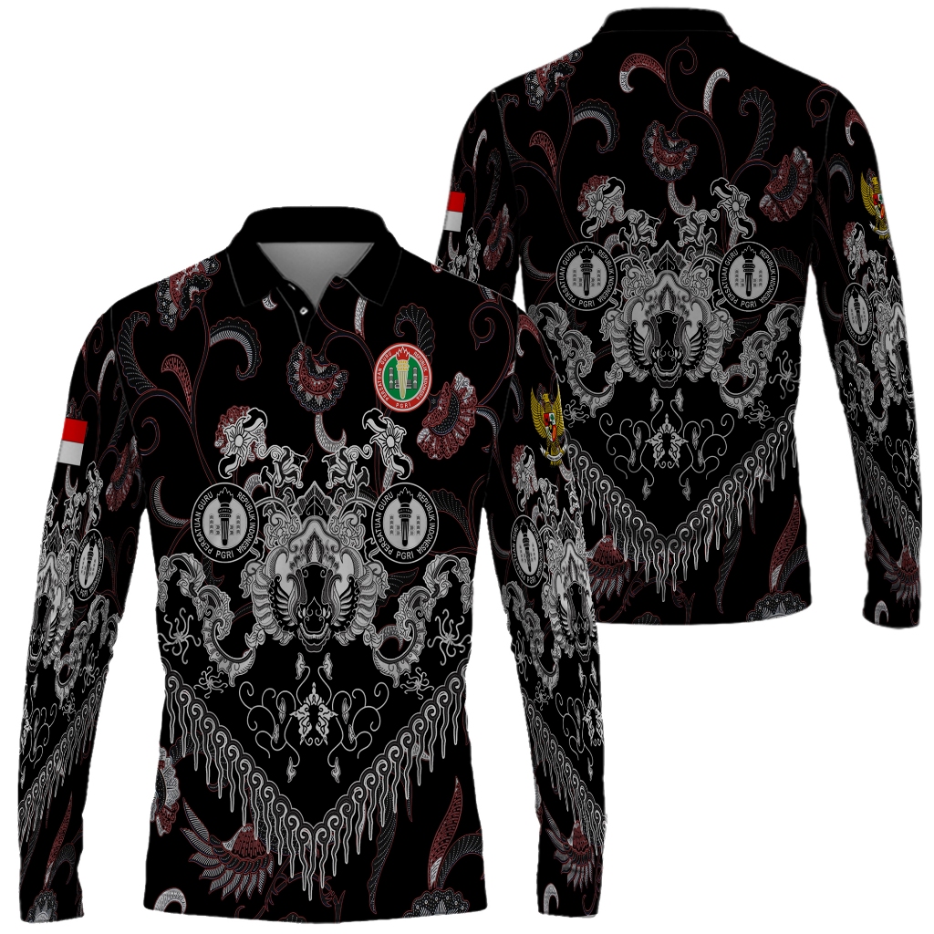 Jual Baju Seragam Batik PGRI Pria / Baju Batik Guru / Kaos Polo pgri ...