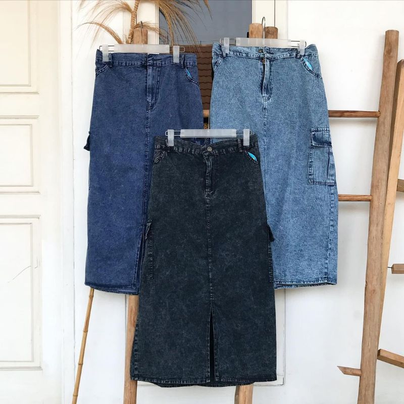 Jual SPAN ROK JEANS CARGO dan BASIC | Shopee Indonesia