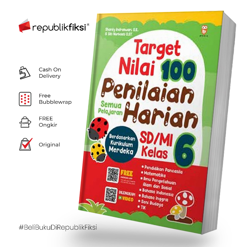 Jual Buku Target Nilai 100 Penilaian Harian Sd Mi Kelas 6 Bmedia