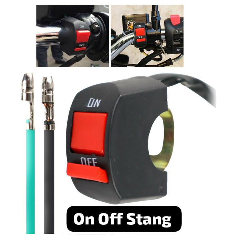 Jual Saklar Motor On Off Switch Universal Saklar Stang Motor 2 Tombol ...