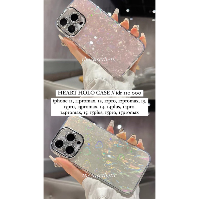 Jual HEART HOLO CASE [pre-order 2-3 minggu] | Shopee Indonesia