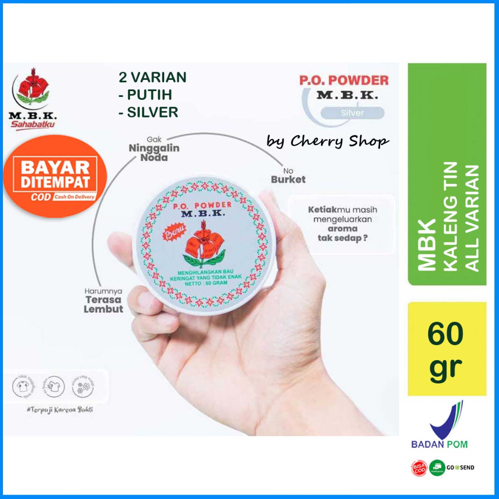 Jual [BYE BYE BAU KERINGAT | 60GR | BPOM] MBK Tin Putih | SIlver ...
