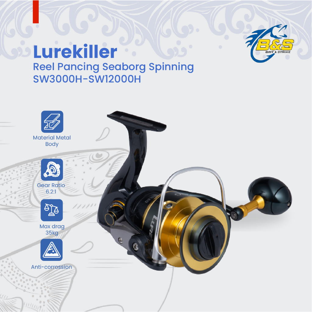 Jual Asli Lurekiller FLAME KS2000-4000 seri sea fishing spinning reel -  Jakarta Selatan - Raca Grosir