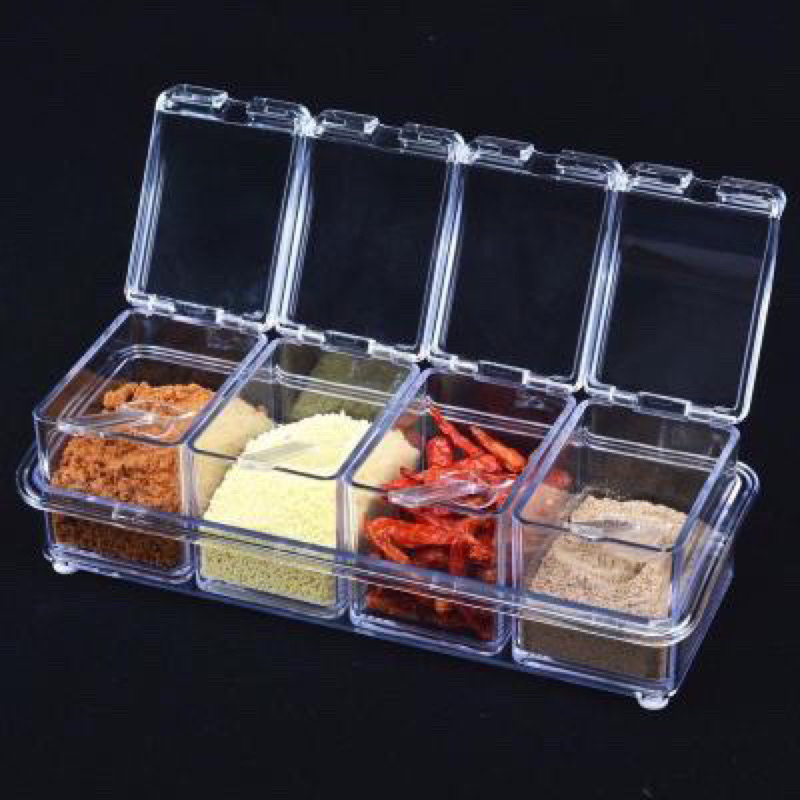 Jual Container Bumbu Dapur Set Tempat Garam Acrylic Bumbu Dapur ...