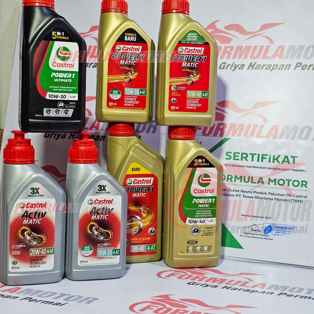 Jual (Oli Mesin & Gardan) Castrol Matic All Series Activ, Power-1 ...