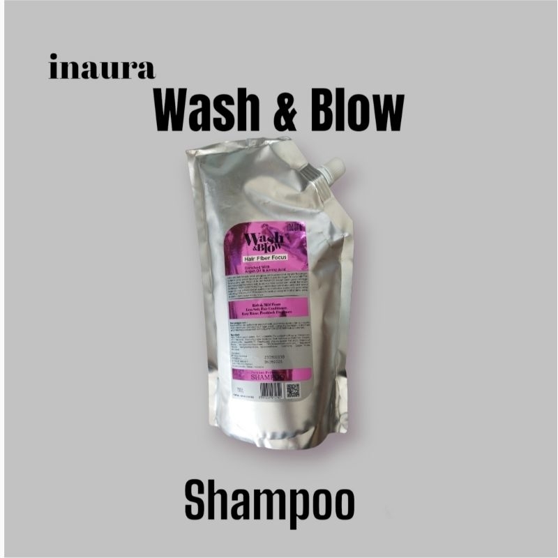 Jual Inaura Wash & Blow Hair Fiber Focus Shampoo Conditioner Refill ...