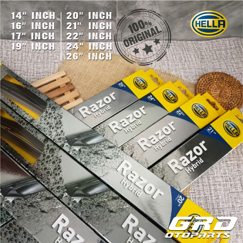 Jual WIPER BLADE HELLA RAZOR HYBRID ORIGINAL | Shopee Indonesia