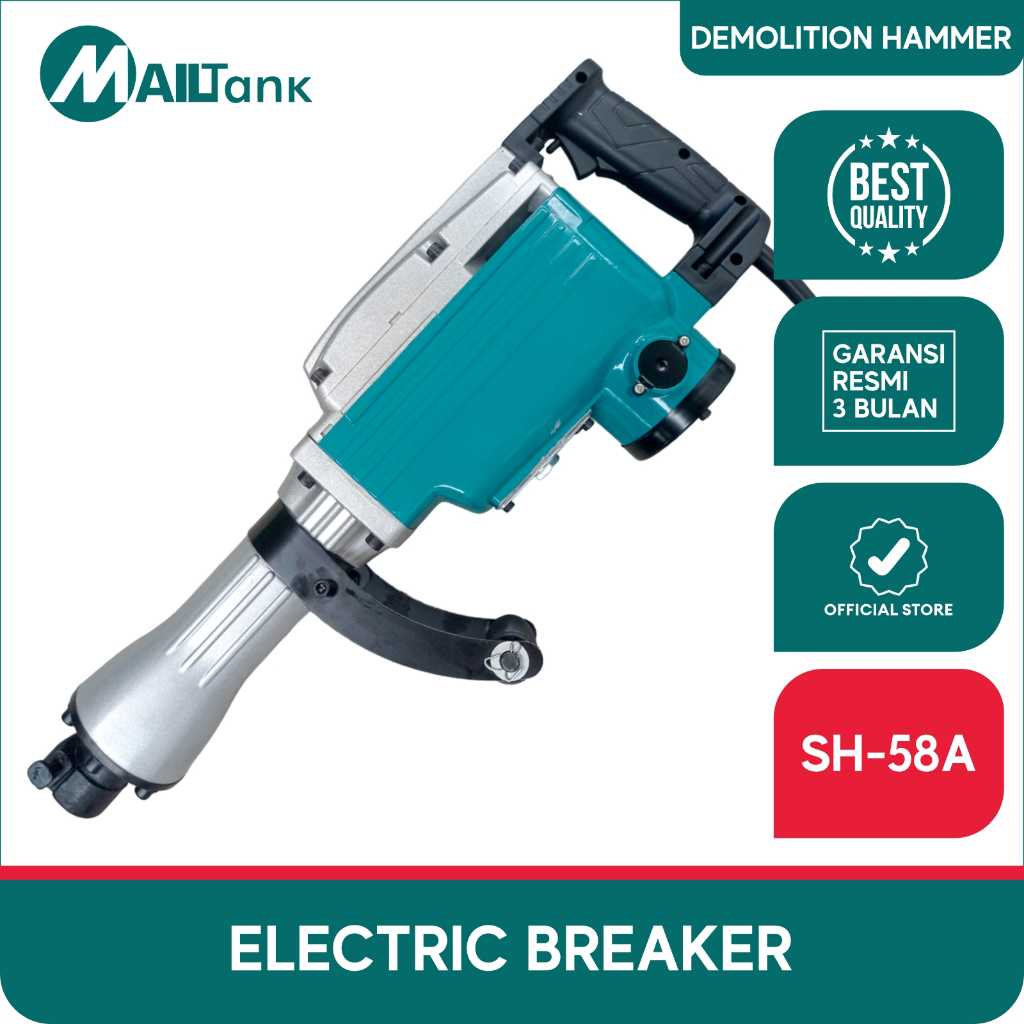 Jual Mailtank Sh A Demolition Hammer Electric Breaker Mesin Bobok Beton Aspal Shopee Indonesia