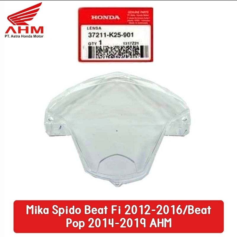 Jual AHM 37211K25901 Mika speedometer kaca spido Honda Beat Fi 2012