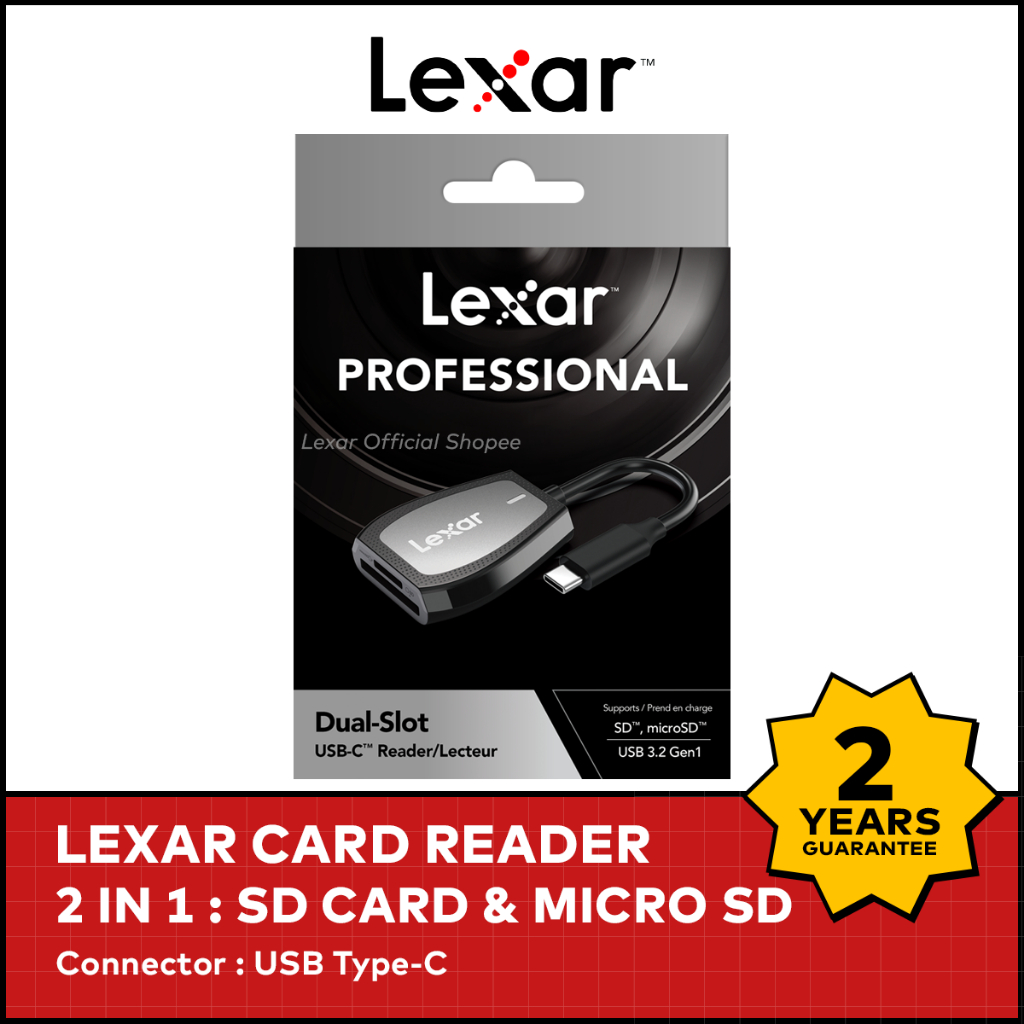Jual Lexar Professional RW470 2in1 Type C Card Reader SDcard / MicroSD ...