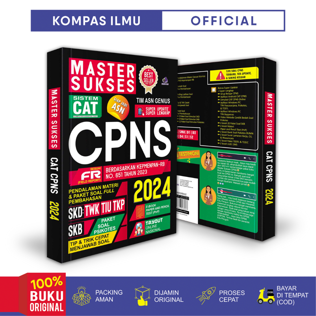 Jual Best Seller Buku Soal Cpns Master Sukses Cpns Skd