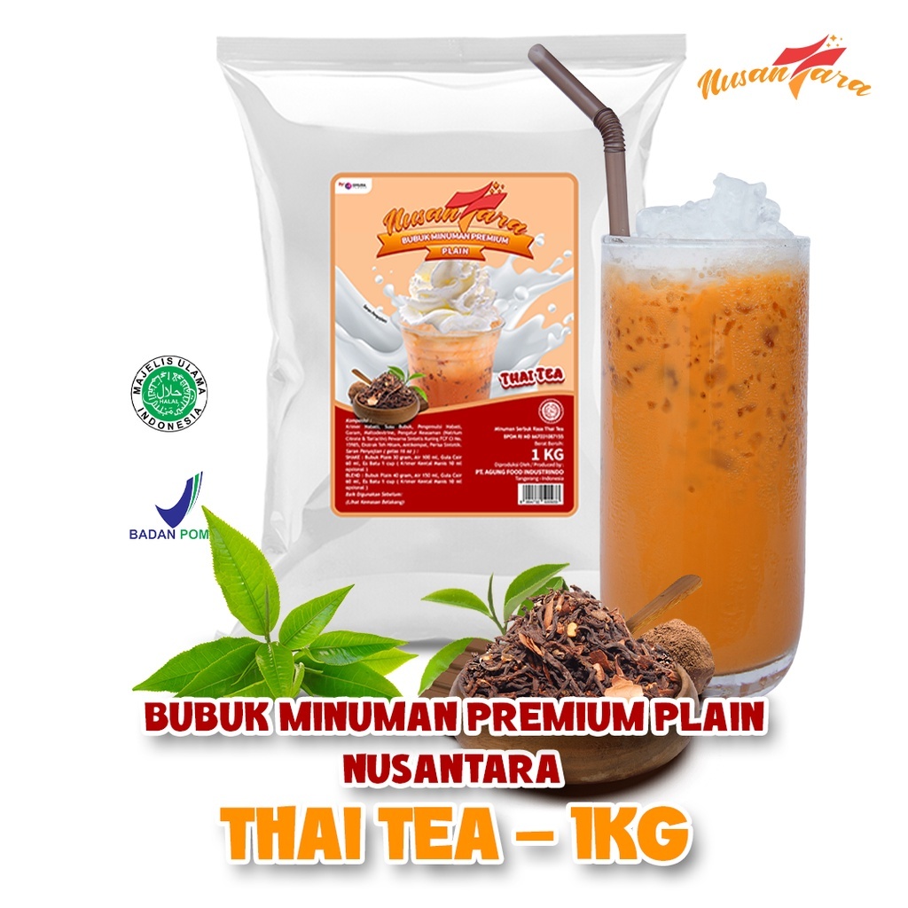 Jual Bubuk Minuman Premium Rasa Thai Tea 1KG / Thai Tea TANPA GULA ...